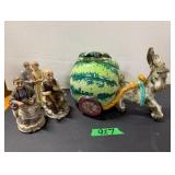 (3) Figurines(1) Italy Cookie Jar