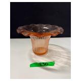 Pink Depression SweetPea Vase-'Mayfair Open Rose'