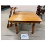 Ash Barley Twist Carved Apron Table