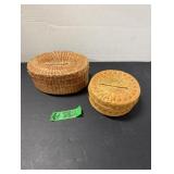 (2) Sweet Grass Baskets