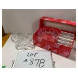 Bohemia Fruit Bowl Set, Pinwheel Crystal Bowl