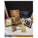 Collectible Lot In Wood Chest