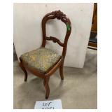 Mahogany Carved Back Side Chair