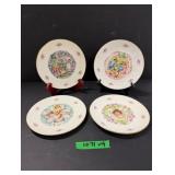 (4) Royal Doulton Valentine Plates 8.25' Diam