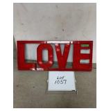 Metal 'Love' Sign 14' x 34'