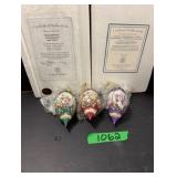 (3) Bradford Edition Ornaments