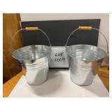 (2) Metal Buckets