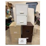 (3) Steel Filing Cabinets