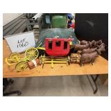 Folk Art Horse & Carriage