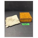 Pyrograph Wood Box & Hankies