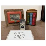 Framed Photo, Jewelry Box & Brownie Camera