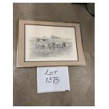 Framed Numbered Print - 'Over The Hill'