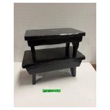 (2) Small Wooden Stools