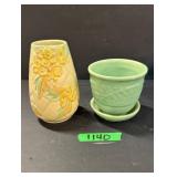 Beswick Vase & USA Planter
