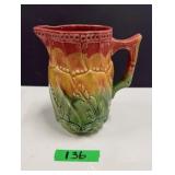 Majolica Art Pottery Pitcher