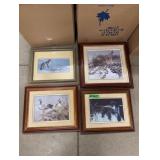 (4) Framed Robert Bateman Prints