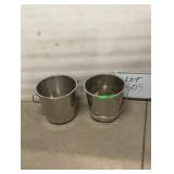 (2) Stainless Pails
