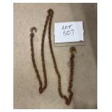 Chain With Slip & Grap Hooks - 135' Long