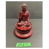 Red Resin Buddha Statue - 8 ' High