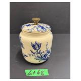 Vintage Delft Style Tobacco Jar