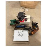 (3) Sanders (1) 3/4' Electric Drill