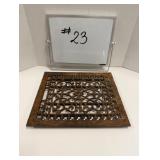 Cast Iron Floor Grate - 11 1/2' x 13 1/2'