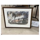 Framed Wentworth D. Folkins Numbered Print