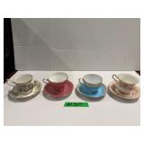 (4) Tea Cups - Spode,Paragon,Aynsley,Royal Albert