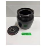 Brown Glazed Stoneware Crock