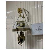 Hanging Electrified Oil Lamp w/ Prisms