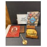 (2) Books & (2) Wooden Boxes