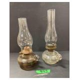 (2) Finger Oil Lamps