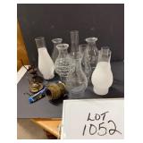 (9) Lamp Chimneys - Various Sizes