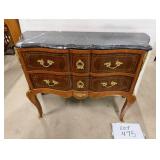 Louis XV Style Marble Top Dresser