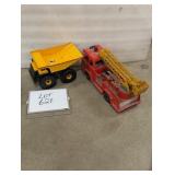 Toy Fire Truck & Dump Truck