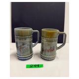 (2) Irish Porcelain Mugs