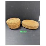(2) Sweetgrass Baskets