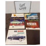 (4 -1950's) Brochures -Nash,Buick,Plymouth,Mercury