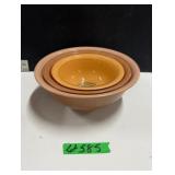 (3) Pyrex Nesting Bowls - 'Autumn Rainbow'