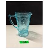Blue Bunny Glass Pitcher