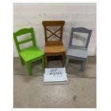 (3) Child's Chairs