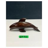 Ironwood Handcarved Wood Dolphin