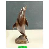 Ironwood Handcarved Wood Dolphin