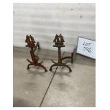 Cast Iron Andirons