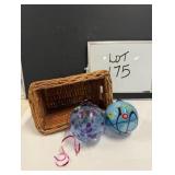 Handblown Glass Ball & Other