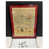 Framed Pepsi-Cola Cartoon