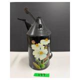Tole Painted Oil Can
