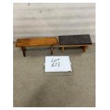 (2) Small Benches