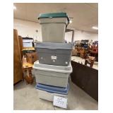(4) Used Storage Bins