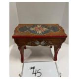 Hand Painted Wooden Stool